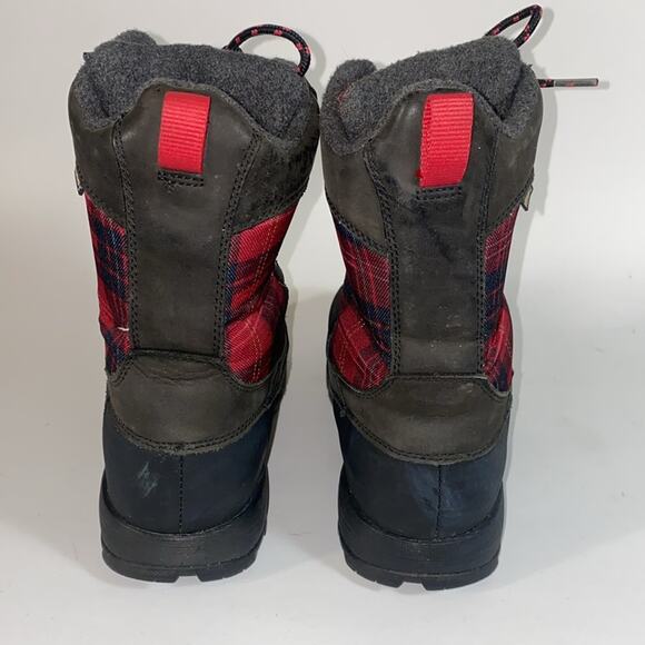 Keen Dry Snowden Black Red Plaid Lace Up Winter Weather Boot Lined - Picture 3 of 8